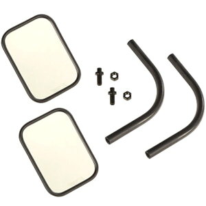 �yUSA�݌ɂ���z Rugged Ridge 18�N-20�N Jeep �����O���[ JL/JT Rectangular Trail Mirror Kit rug11025.26 HD�X