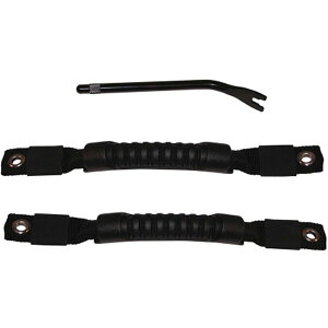�yUSA�݌ɂ���z Rugged Ridge Door Pull Straps Black 97-06 Jeep �����O���[ rug11826.01 HD�X