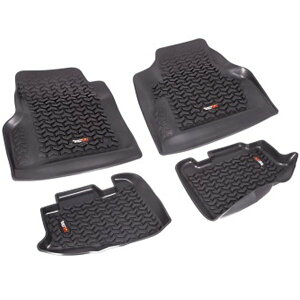 �yUSA�݌ɂ���z Rugged Ridge Floor Liner Front/Rear Black 97�N-06�N Jeep �����O���[ TJ rug12987.10 HD�X