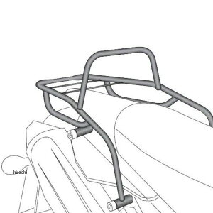 ヘプコアンドベッカー HEPCO&BECKER トップケースキャリア リアラック 07年 XT660R/X 黒 6504525 01 01 HD店