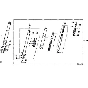 �z���_���[�V���O HRC �t�����g�t�H�[�NASSY R 51400-NX7-013 HD�X