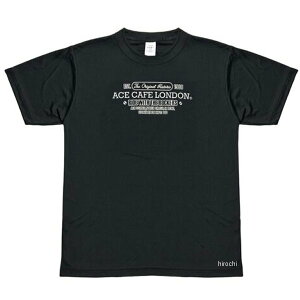 【メーカー在庫あり】 エースカフェロンドン ACE CAFE LONDON 2025年春夏モデル DRY Tシャツ カフェレーサー 黒 Sサイズ AA015DT HD店