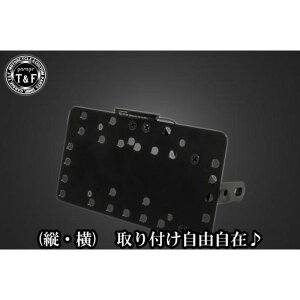 ガレージT&F サイドナンバーキット&LEDライセンス灯(ホワイト)+ステー シャドウスラッシャー SN07410 HD店