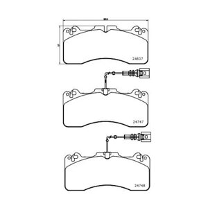 P83 154 �u�����{4�� �v���C���u���[�L�p�b�h �t�����g���E�Z�b�g LS600h/hL/LS460 Version SZ/RC F P83-154 HD�X