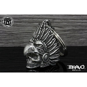 �K���[�WT&F Bravo Bells �u���{�[�x�� Aztec Eagle Warrior Skull Bell �A�X�e�J��m�X�J���x�� BB-153 HD�X