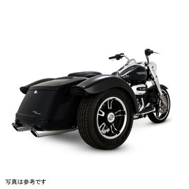 【メーカー在庫あり】 1801-1232 バンス＆ハインズ ツインスラッシュ ラウンド スリップオン クローム マフラー 17年-22年 ハーレー FLRT フリーウィーラー 16796 HD店