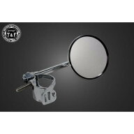 ガレージT＆F 3インチラウンドサイドミラー フォーククランプ式 メッキ MR44 HD店