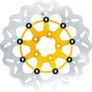 �yUSA�݌ɂ���z GBRAKES �u���[�L���[�^�[ FRONT FLOATING WAVE GOLD 1710-4925 HD�X