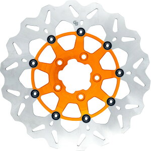 �yUSA�݌ɂ���z GBRAKES �u���[�L���[�^�[ FRONT WAVE FLOATING ORANGE 1710-4940 HD�X