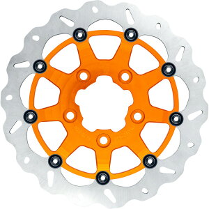 �yUSA�݌ɂ���z GBRAKES �u���[�L���[�^�[ FRONT 13�C���`NB WAVE FLOATING ORANGE 1710-4957 HD�X