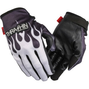 �yUSA�݌ɂ���z THRASHIN SUPPLY CO. �O���[�u FLAME STEALTH LEATHER PALM GRAY XL 3301-5374 HD�X