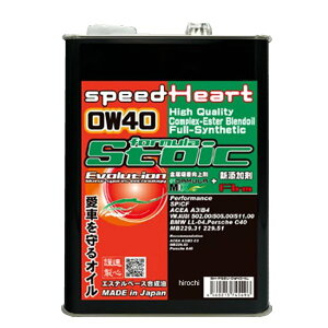 �X�s�[�h�n�[�g SPEEDHEART �X�g�C�b�N Evo 0W-40 4L 4�� SH-FSEV-0W40-4L HD�X