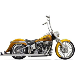 【USA在庫あり】 バッサニ Bassani フルエキゾースト フィッシュテール 36"/1.875" 07年-17年 ソフテイル バッフル無 1800-1671 HD店