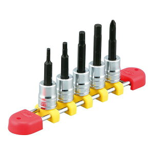 �y���[�J�[�݌ɂ���z KTC ���s�@�B�H�� 6.3sq.�w�L�T�S���r�b�g�\�P�b�g�Z�b�g(5�R�g)�~���T�C�Y TBT205H-KC HD�X