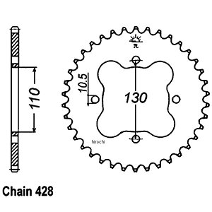 �yUSA�݌ɂ���z JT �`�F�[�� JT Chains �X�v���P�b�g ���A 428-50T 93�N-08�N TRX90 �X�`�[�� JTR1355-50 HD�X