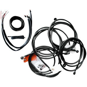 【USA在庫あり】 LAチョッパーズ LA Choppers ケーブルコンプキット Midnight 16年以降 FLH ABS 12-14インチ用 0610-1755 HD店
