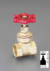 �y���[�J�[�݌ɂ���z �G�X�R ESCO NPT 1 1/4 �Q�[�g�o���u(�^�J��) 000012225243 HD
