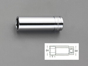 �y���[�J�[�݌ɂ���z �G�X�R ESCO 1/2sqx13mm �f�B�[�v�\�P�b�g 000012238787 HD�X