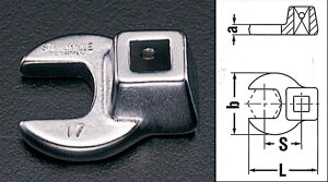 �y���[�J�[�݌ɂ���z �G�X�R ESCO 3/8"sqx46mm CROW-FOOT �X�p�i 000012226800 HD�X