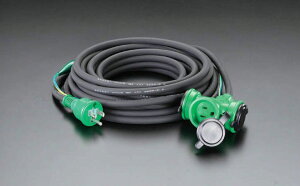 �y���[�J�[�݌ɂ���z �G�X�R ESCO AC125V/15A/20m �����R�[�h �h�J�^/�A�[�X�t 000012037601 HD�X