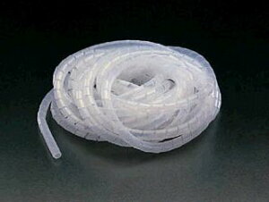 【メーカー在庫あり】 エスコ(ESCO) 6.0mmx10m スパイラルチューブ 白 000012065057 HD