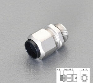 �y���[�J�[�݌ɂ���z �G�X�R ESCO 4.5- 6 mm/M8 �P�[�u���N�����v �h���^/1�� 000012242785 HD
