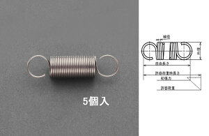 �y���[�J�[�݌ɂ���z �G�X�R ESCO 5.0x0.23/ 11.6mm �����X�v�����O �X�e�����X/5�{ 000012244358 HD�X