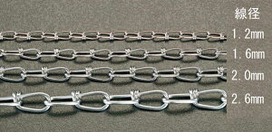 �y���[�J�[�݌ɂ���z EA980SM-73 �G�X�R ESCO 2.0mmx10m �r�N�^�[�`�F�[��(�X�e�����X��)