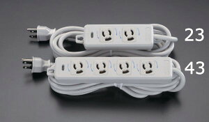 �y���[�J�[�݌ɂ���z �G�X�R ESCO AC125V/15Ax 5m �^�b�v(2���E�����~�E�A�[�X�t) EA815GK-25 HD�X