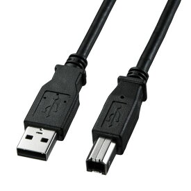 【メーカー在庫あり】 エスコ ESCO 2.0m USBケーブル(A-B/2.0対応/黒) 000012337243 HD店
