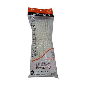 【メーカー在庫あり】 エスコ ESCO φ 6.0mmx10m 綿ロープ EA628MG-13 HD店