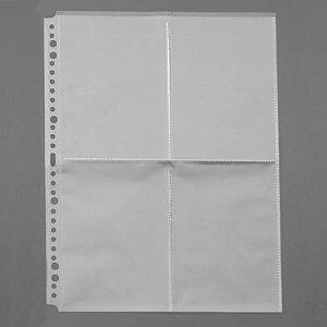 【メーカー在庫あり】 エスコ ESCO A4 クリアーポケット (はがきサイズ・4ポケット/15枚入) EA762CC-356 HD店