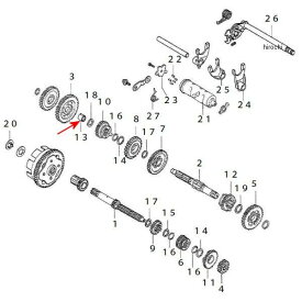 SP武川 カラー 17mm (6速ミッション) ドリーム50/エイプ/XR-モタード 00-02-0125 HD店