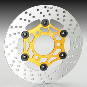 キタコ フローティングディスクローター ゴールド/ブラック NSF100、NSR50/80 500-1418730 HD店