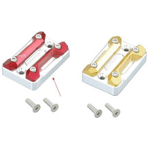 【メーカー在庫あり】 キタコ マスターシリンダーキャップ(タイプ-2) マジェスティS シルバー/レッド 524-0002110 HD店