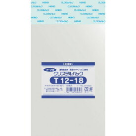 【メーカー在庫あり】 T1218 (株)シモジマ HEIKO OPP袋 テープ付き クリスタルパック T12-18 6740820 HD店