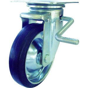 �y���[�J�[�݌ɂ���z �v���[�g�� ���� �L���X�^�[ �S�� �ԗ֌a130mm �X�g�b�p�[�t PMS-LB[R] ��t���@90×90(80×80) PMS-130WBLB(R) HD�X