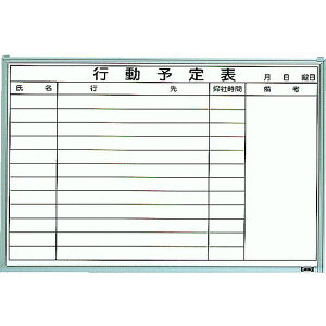 【メーカー在庫あり】 GL722 トラスコ中山(株) TRUSCO スチール製ホワイトボード 行動予定表 横 600X900 GL-722 HD店