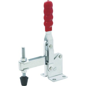 【メーカー在庫あり】 下方押え型トグルクランプ スチール 垂直ハンドル フランジベース 締付力3.4kN 全長206mm ISK-HV6500 HD店