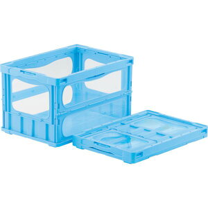 【メーカー在庫あり】 SKMLOO50BBL 三甲(株) サンコー 折りたたみコンテナー 559120 マドコンライトO-50Bブルー SKMLO-O-50B-BL HD店