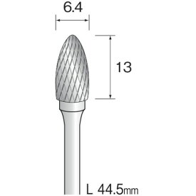 【メーカー在庫あり】 ミニター(株) ミニモ 超硬カッター クロスカット Φ6.4 軸径3.0mm BC2273 HD店