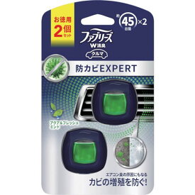 【メーカー在庫あり】 ファブリーズ イージークリップ 防カビエキスパート 車用 アクア＆フレッシュミント 2.2ml×2個 111661 HD店