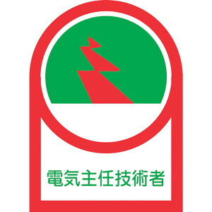 【メーカー在庫あり】 ヘルメット用ステッカー 電気主任技術者 HL-34 35×25mm 10枚組 オレフィン 233034 HD店