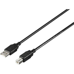�y���[�J�[�݌ɂ���z USB2.0 A to B �J�[�{���f�q���荞�݃P�[�u�� 3.0m �u���b�N BU2ABC30BK HD�X