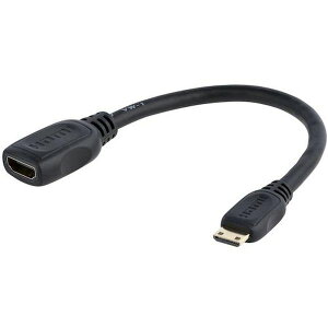 y[J[݌ɂz fBXvCA_v^[/Mini HDMI - HDMI 1.4/4K30Hz/ubN/rfI ϊ Ro[^[ HDACFM5IN HDX