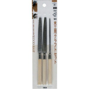【メーカー在庫あり】 ST10 ツボサン(株) ツボサン クラフト木工ヤスリ 3種セット BP入り ST-10 HD店