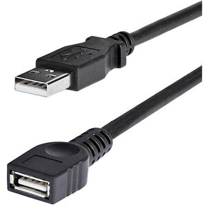 【メーカー在庫あり】 USBケーブル/A-A/1.8m/USB 2.0/480Mbps/延長用/オス・メス/BK USBEXTAA6BK HD店