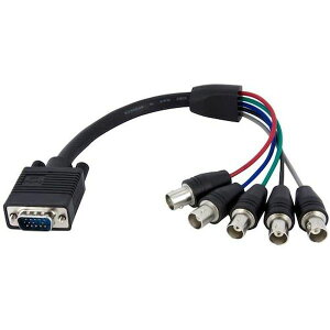 �y���[�J�[�݌ɂ���z VGA�P�[�u��/VGA - RGBHV�ϊ�/30cm/VGA - 5x BNC/�I�X-���X/�f�B�X�v���C�P�[�u�� VGABNCMF1 HD�X