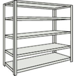 �y���[�J�[�݌ɂ���z M1.55365 �X�`�[�����b�N M1.5�^�y���ʒI 860X595XH1500 5�i�P�� �l�I�O���[ M1-5-5365 HD�X