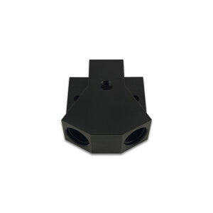 �yUSA�݌ɂ���z Vibrant �r���b�g �A���~�j�E�� Y-Block �t�B�b�e�B���O with 1/8in NPT Port -10AN x Dual -8AN ORB vib10894 HD�X